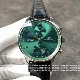 ZF力作 “绿海王”[得意]万国IWC 150周年版本全新万国葡萄牙上市：时分秒针高度与正品一致，紧贴表盘，只有唯一一家能够做到；表盘字钉圆润光滑，刻度点才有CNC雕刻工艺。