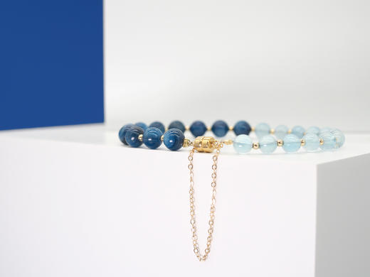 【水逆退散】踏浪前行 天然海蓝宝蓝晶石 原创设计小众 商品图2