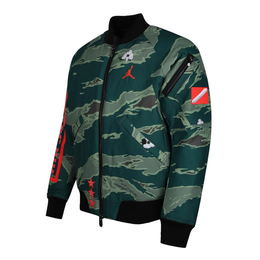 耐克nike aj男子棉服 陈冠希同款迷彩休闲运动篮球棉服at9006-010