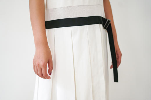 ACFN | 百褶拼接针织短袖连衣裙 商品图7