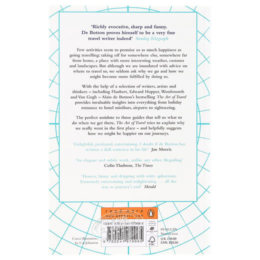 【中商原版】旅行的艺术英文原版The Art of Travel阿莱徳波顿Alain de Botton 商品图1