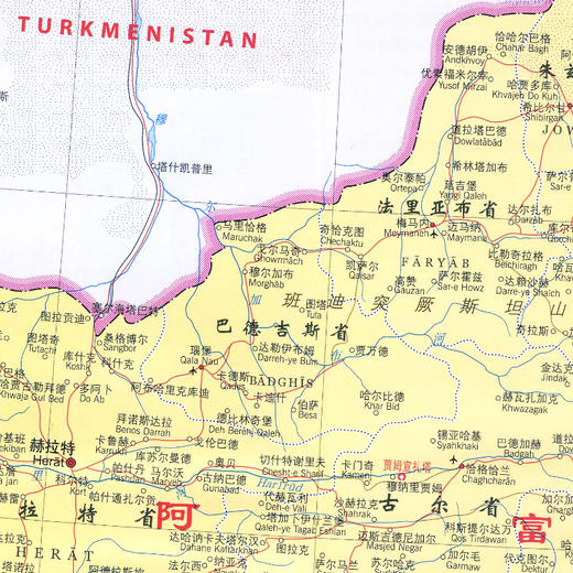 世界分国地图.阿富汗 巴基斯坦 商品图1