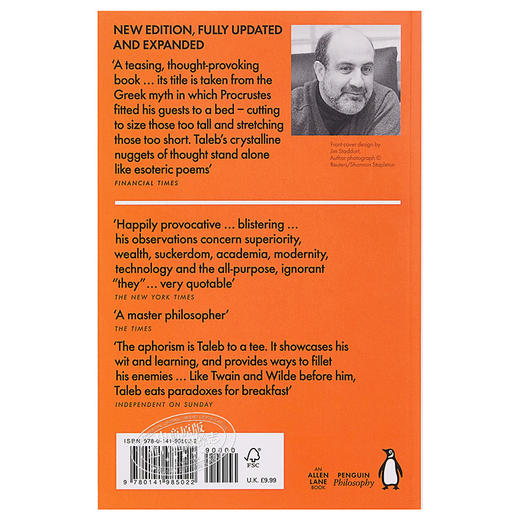 【中商原版】黑天鹅语录 英文原版 The Bed of Procrustes 英文版 自我提升与创造力 Nassim Nicholas Taleb 商品图1