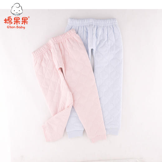 棉果果秋冬款男童女童内衣绗棉长裤M401200717640 商品图0