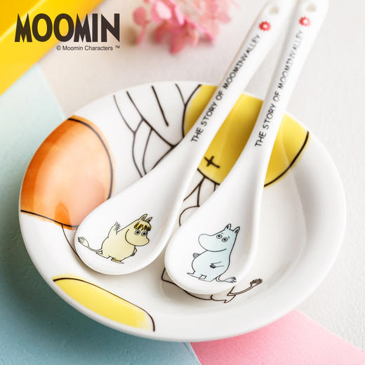 Moomin姆明 芬兰创意卡通陶瓷勺子5支套装精致组合 商品图2