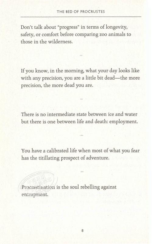 【中商原版】黑天鹅语录 英文原版 The Bed of Procrustes 英文版 自我提升与创造力 Nassim Nicholas Taleb 商品图6