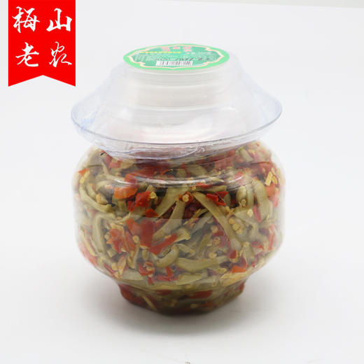 【梅山老农】新化特产农家剁椒酸辣刀豆（刀芭豆）400g/坛 商品图0
