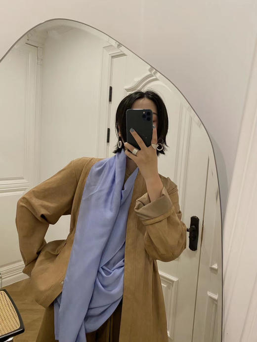 HIDEMI 薄款美利奴羊毛套装 系带廓形短款薄毛衣/九分裤 商品图14