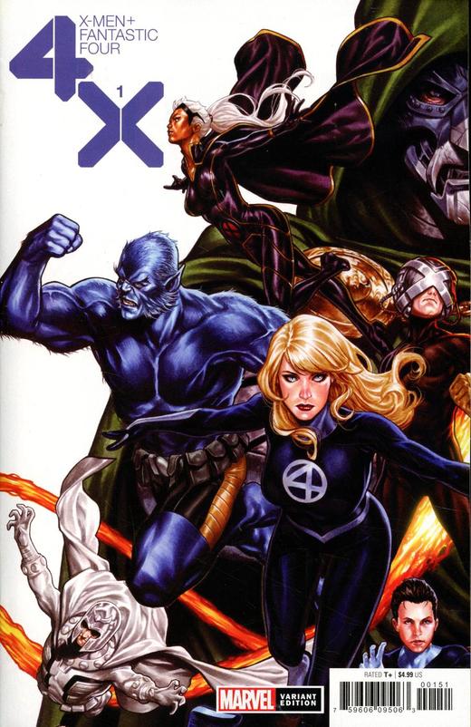 X战警 神奇四侠 斜线 X-Men/Fantastic Four V2（2020）变体 商品图5