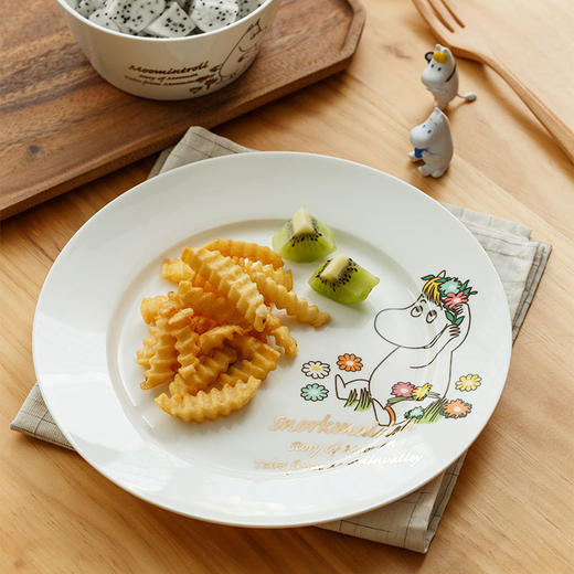 Moomin姆明生活日记 创意陶瓷小蝶 主餐盘 圆盘 商品图13