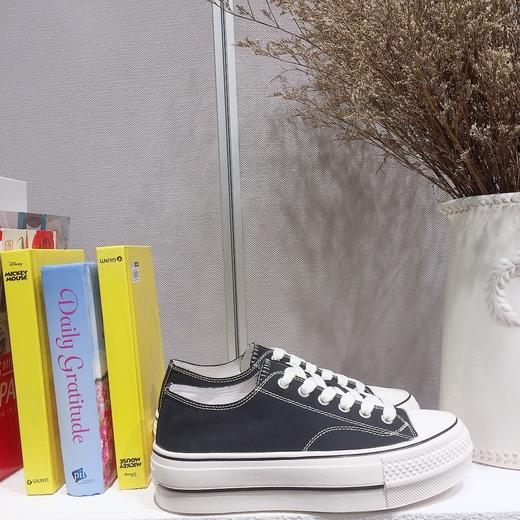 【百图lulu好物】【中跟帆布鞋】不易磨脚，不易变形，不易脱胶 猪皮鞋垫 经典帆布鞋，可以从12岁穿到102 商品图8