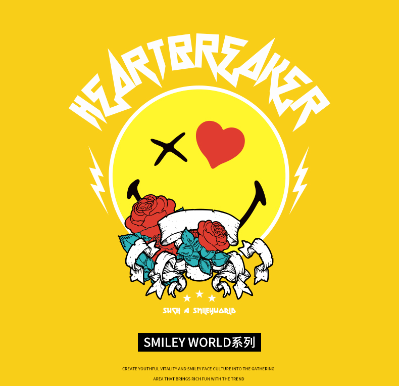 tsmlxlt男装smiley系列ip联名2020秋印花条纹长袖衬衫情侣衬衣女