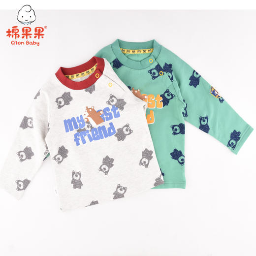 棉果果冬季男童套头T恤M412140218640 商品图0