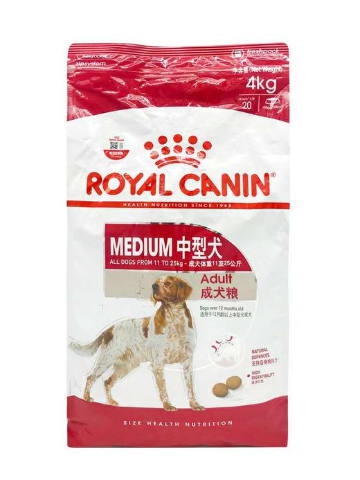 皇家 中型犬成犬粮 4kg 商品图0