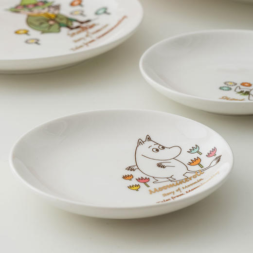 Moomin姆明生活日记 创意陶瓷小蝶 主餐盘 圆盘 商品图2