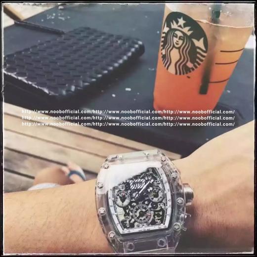 RM厂出品 理查德米勒  RICHARD MILLE  RM11-1  7750机芯大日历  透明玻璃壳套 原装折叠扣  土豪专属 商品图4