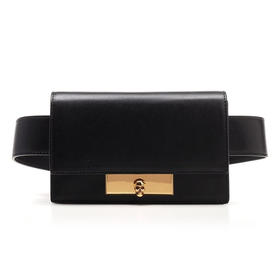 Alexander McQueen 亚历山大麦昆 女士通用典雅腰包 胸包 黑色 610184 1CW0T 1000