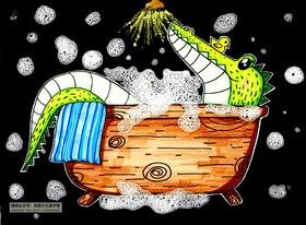 《鳄鱼宝宝在洗澡》【自动发货：下单后，点击手机短信中收到的链接，即可获取文件下载的链接；如有任何问题，可添加客服微信hm33268获得帮助】
