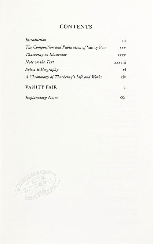 预售 【中商原版】萨克雷：名利场（牛津世界经典系列）英文原版 Vanity Fair (Oxford Worlds Classics) 商品图4