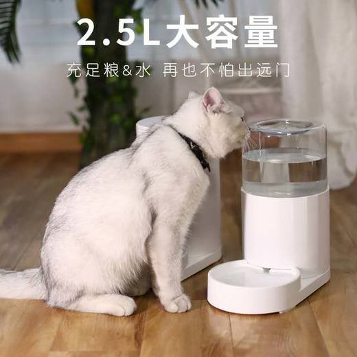 「宠物智能自动喂食器饮水器」猫狗智能定时定量智能投食机 猫粮碗 猫咪用品 商品图1
