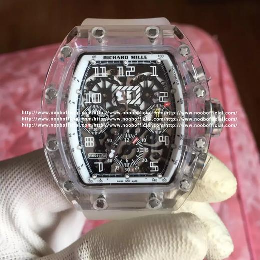 RM厂出品 理查德米勒  RICHARD MILLE  RM11-1  7750机芯大日历  透明玻璃壳套 原装折叠扣  土豪专属 商品图12