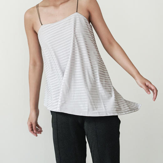 ACFN | 条纹吊带上衣 - 灰 / 黑 / 蓝 商品图1