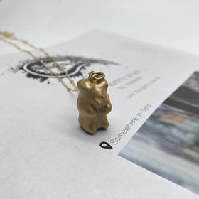 北京仓｜Maggoosh-Gummy-特别款 金色 Mask小熊 项链［希腊设计师］