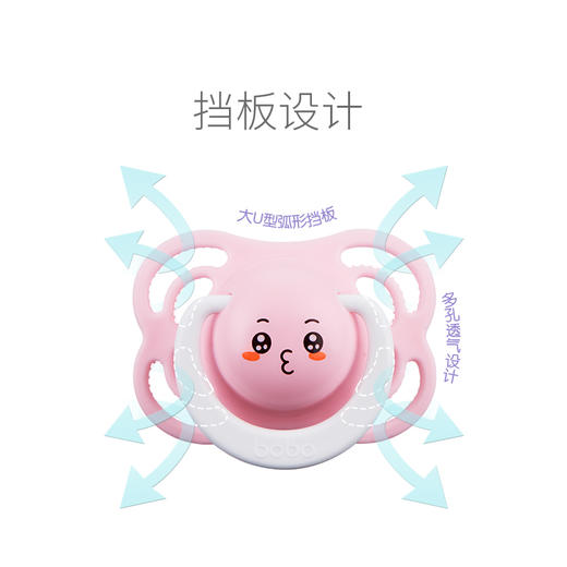 bobo婴儿安抚奶嘴 宝贝心情安慰奶嘴软硅胶 商品图3