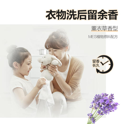 【整箱】【浪奇】薰衣草除菌洗衣液2kg*2+500g*5袋 ，深度去污，高效除菌，薰衣草香 商品图2