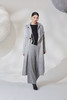 秋冬 前幅重叠水波纹羊绒呢女长大衣 SJF92W820N 商品缩略图0