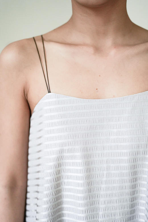 ACFN | 条纹吊带上衣 - 灰 / 黑 / 蓝 商品图12