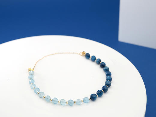 【水逆退散】踏浪前行 天然海蓝宝蓝晶石 原创设计小众 商品图1