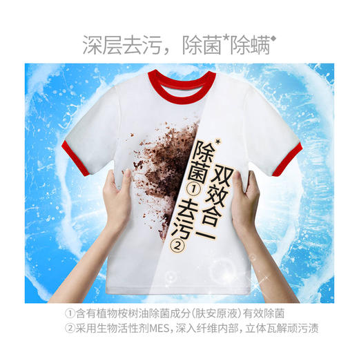 【整箱】【浪奇】薰衣草除菌洗衣液2kg*2+500g*5袋 ，深度去污，高效除菌，薰衣草香 商品图3