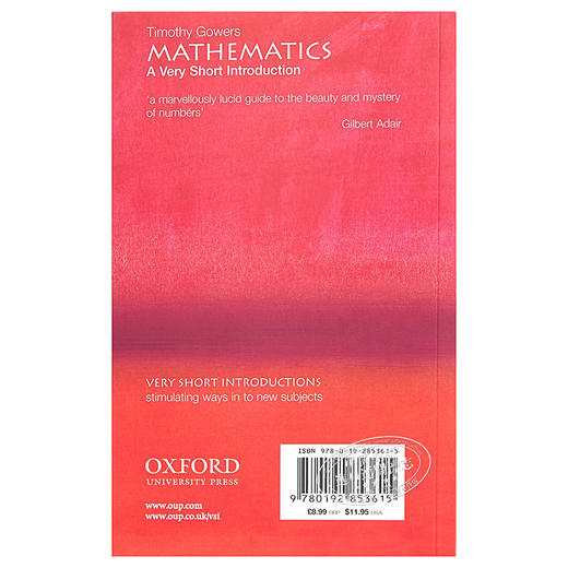 【中商原版】数学（牛津通识读本）英文原版 Mathematics: A Very Short Introduction 商品图1
