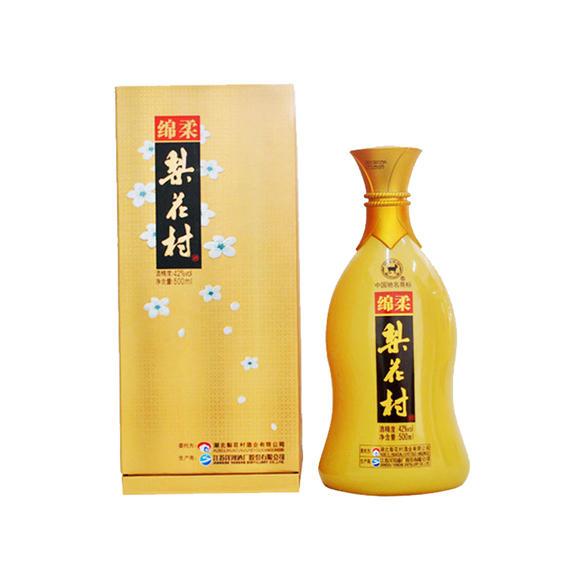42度梨花村金绵柔500ml/瓶