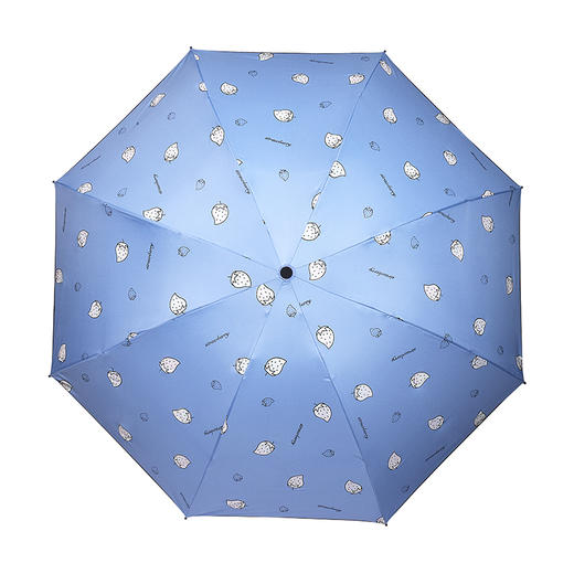 【遇水变色！晴雨两用】可爱草莓晴雨伞8骨骨架 黑胶防紫外线折叠太阳伞FZ20206 商品图4