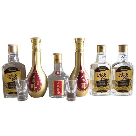【推荐】五粮浓香系列酒（五粮特曲100ml+五粮醇100ml*2+尖庄100ml*3）浓香型 小酒礼盒装 商品图0