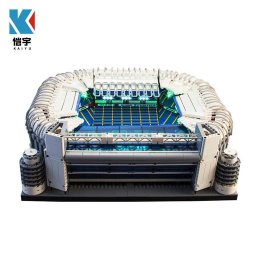 恺宇大型球场积木著名建筑物足球场拼装app灯光编程玩具模型立体摆件 商品图1