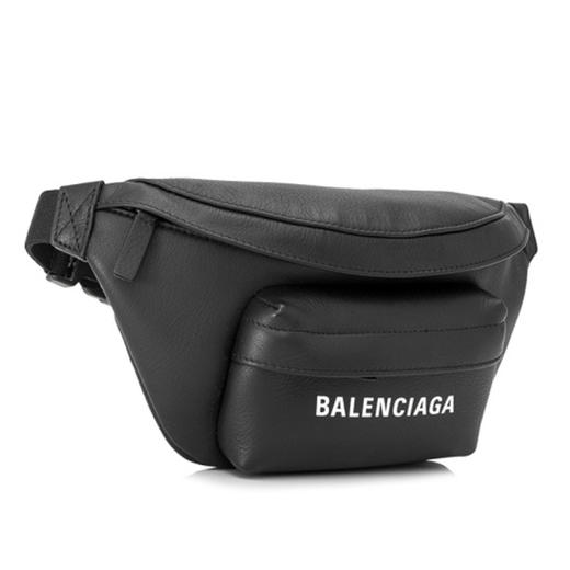 Balenciaga 巴黎世家 女士小牛皮拉链时尚腰包 黑色 579617 DLQQN 1000 商品图1
