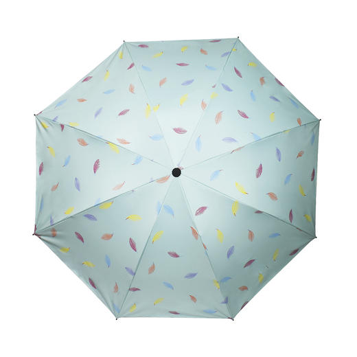 【多色可选】彩色羽毛折叠防晒遮阳小黑伞晴雨两用太阳伞8骨骨架防紫外线FZ20208 商品图4