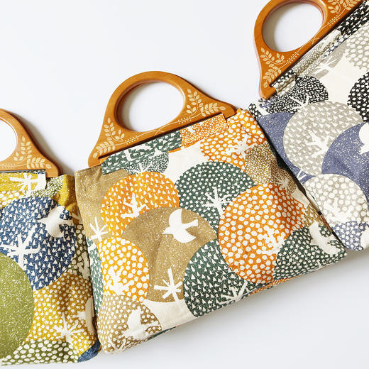 HUJI祤集Embrace手提包插画飞鸟树林 商品图1