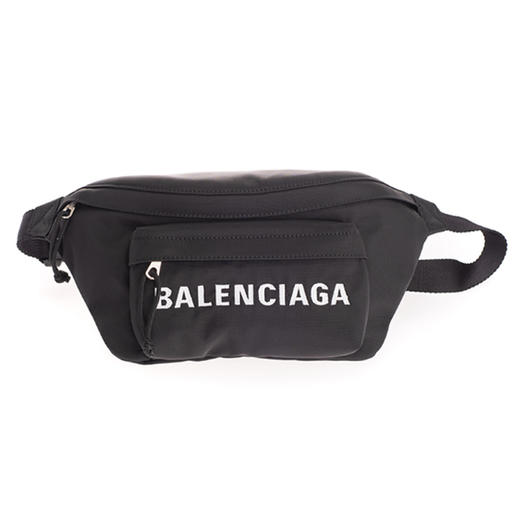 BALENCIAGA 巴黎世家 男士中号字母徽标印花腰包 黑色 533009 HPG1X 1070 商品图0