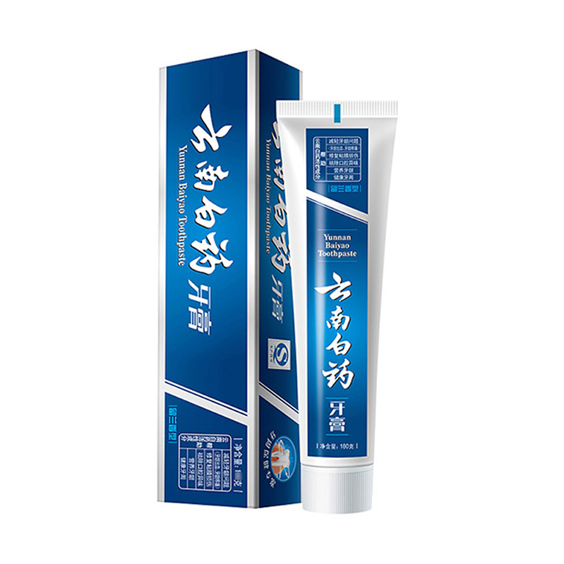 云南白药留兰香牙膏100g