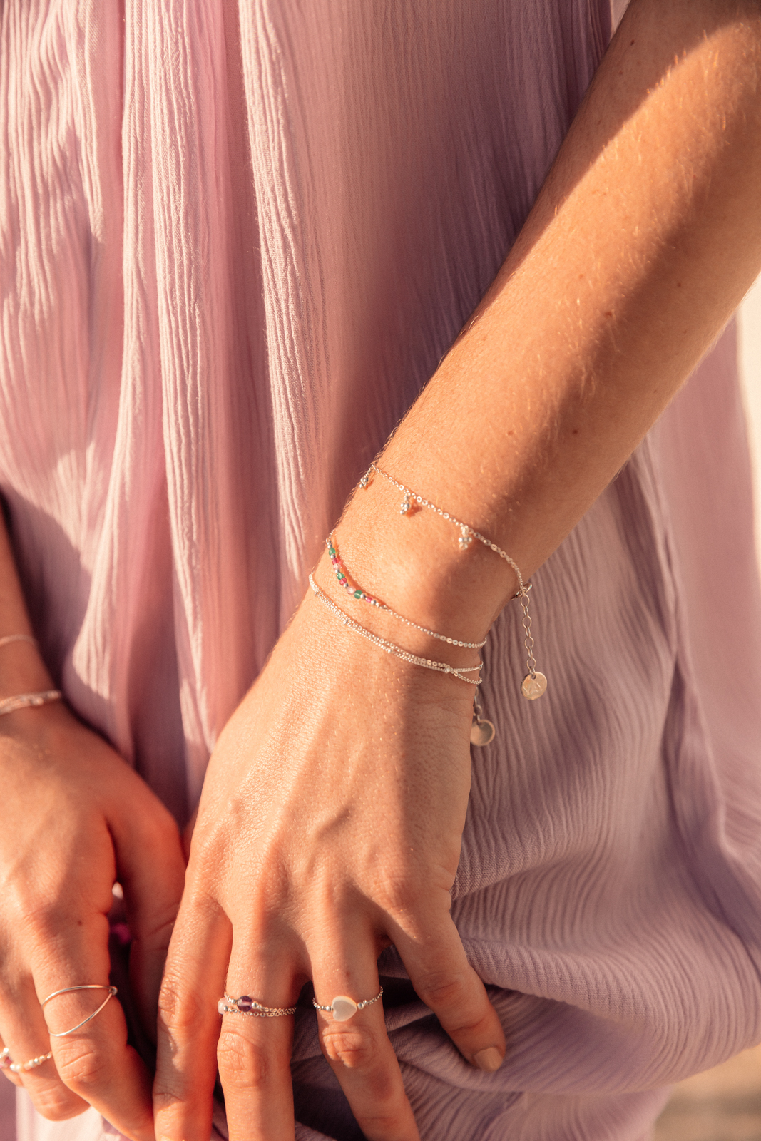 北京仓｜YAY-PIERRES ROSE ET VERTE-手链［法国设计师］