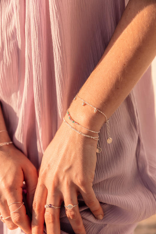 北京仓｜YAY-PIERRES ROSE ET VERTE-手链［法国设计师］ 商品图0