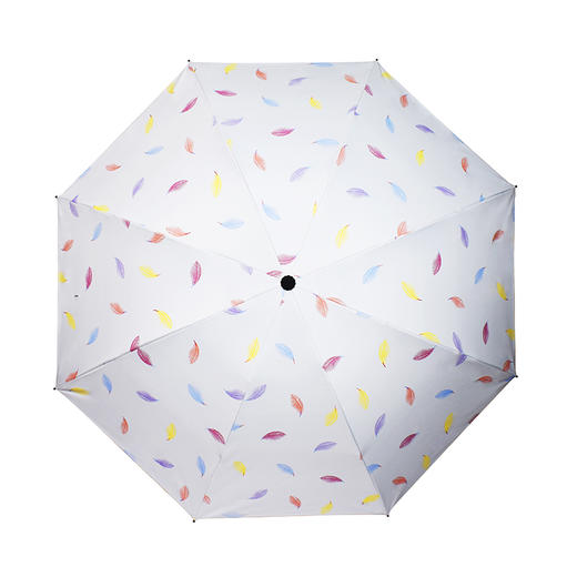 【多色可选】彩色羽毛折叠防晒遮阳小黑伞晴雨两用太阳伞8骨骨架防紫外线FZ20208 商品图3