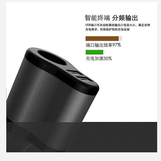 国内贸易 独到DT-821双USB+拓展车充智能分流车载充电器JPY带授权招加盟代理 商品图3