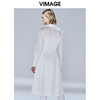 VIMAGE纬漫纪秋款时尚通勤百搭收腰显瘦衬衫A字连衣裙女V1407014 商品缩略图3