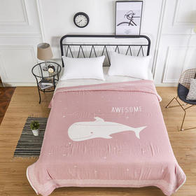 双人棉纱毯薄被子亲肤透气可水洗180*200  JF20136