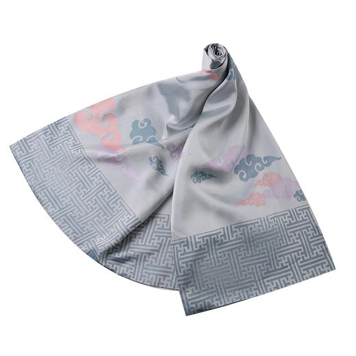 SAINTJOY/上久楷宋锦双面披肩零度空间粉绿YSJ17025（仅供展示，勿拍） 商品图1